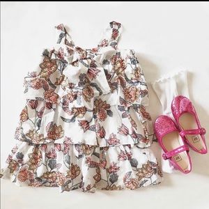 For love & Lemons Flower Power ruffle dress 2T